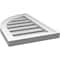 Ekena Millwork Quarter Round Top Left Surface Mount PVC Gable Vent w/ 2"W x 1-1/2"P Brickmould Frame, 14"W x 22"H GVPQL14X2202SF - alternate 4
